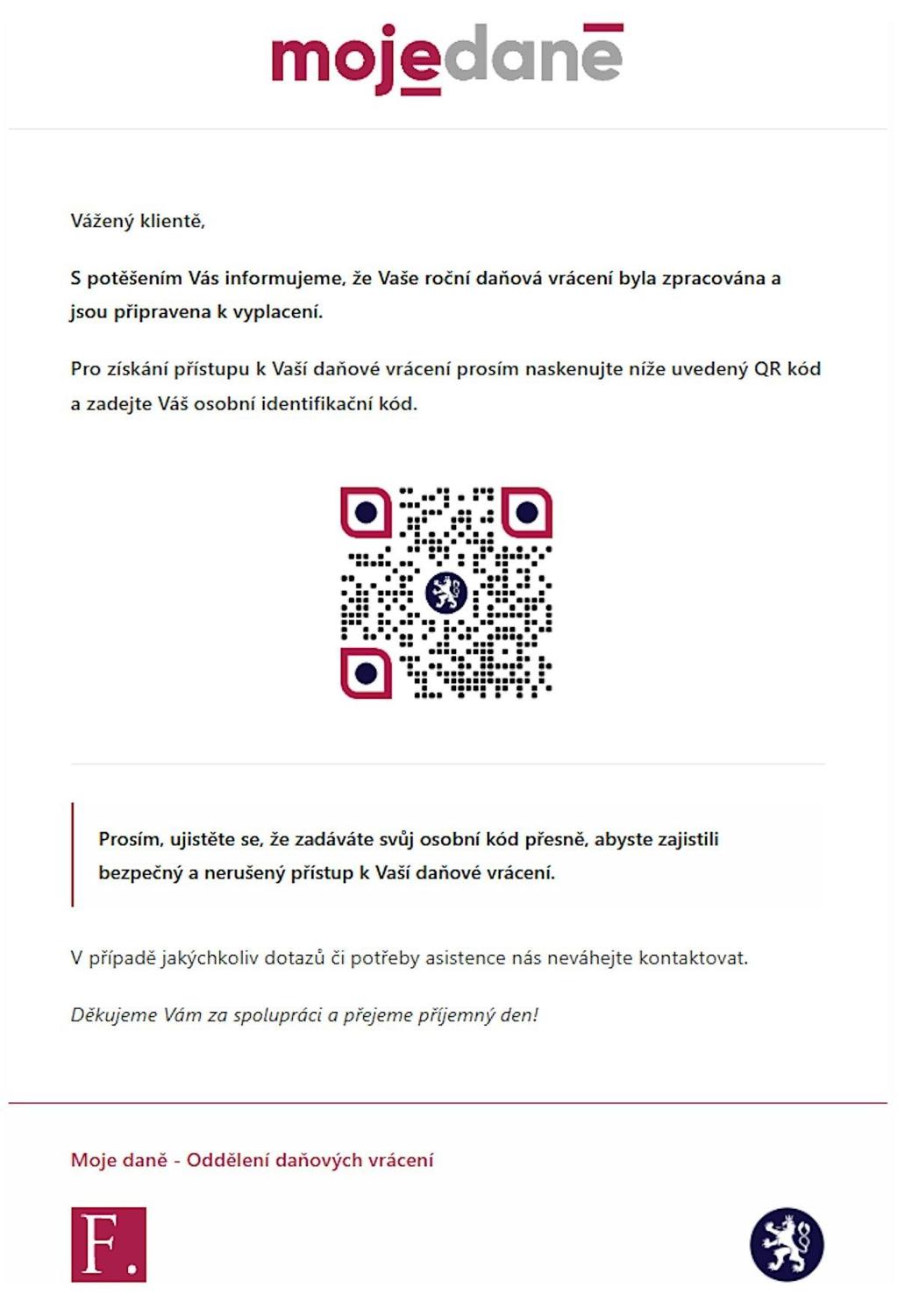 Ukázka podvodného webu. Působí věrohodně.
